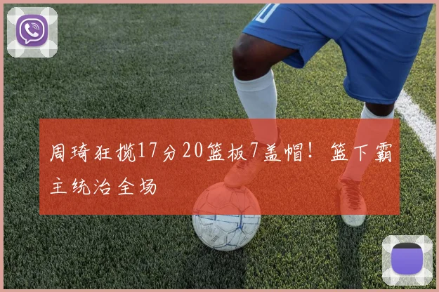 周琦狂揽17分20篮板7盖帽！篮下霸主统治全场